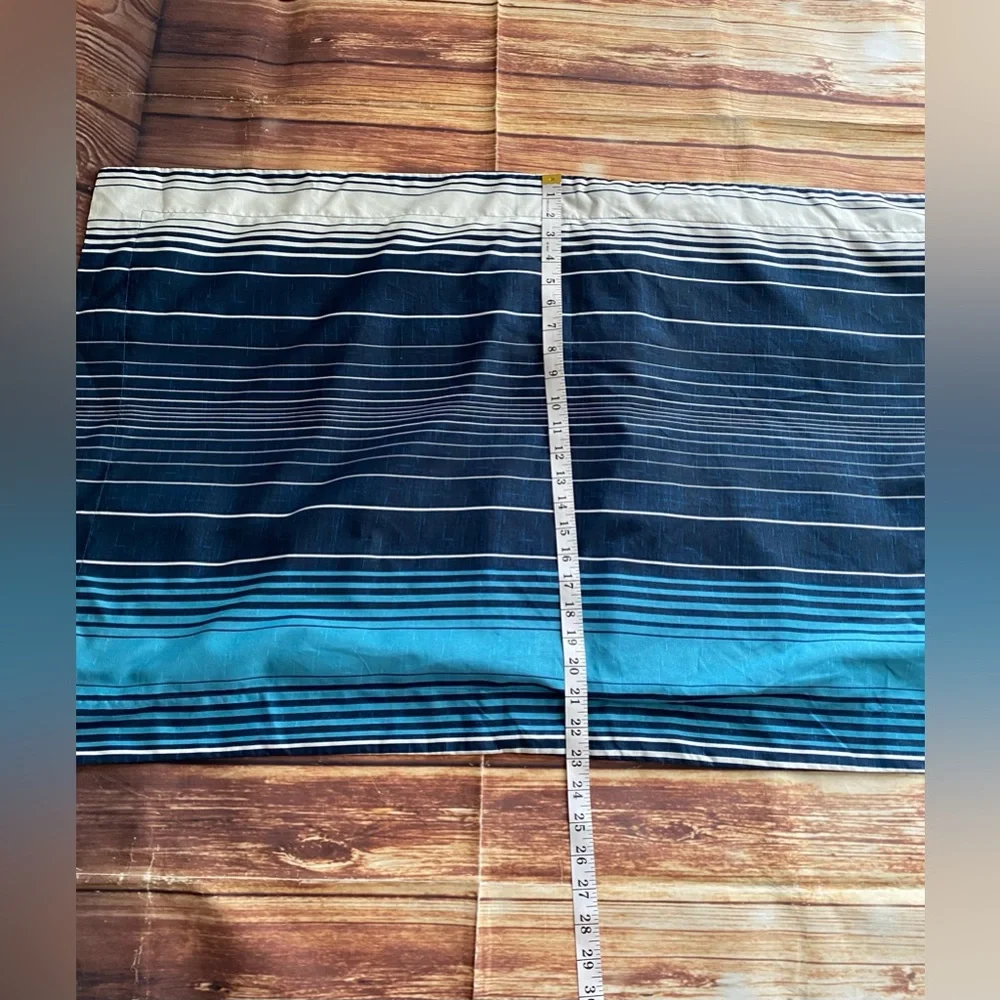 Perry Ellis Portfolio Striped Long Blue Pillowcase